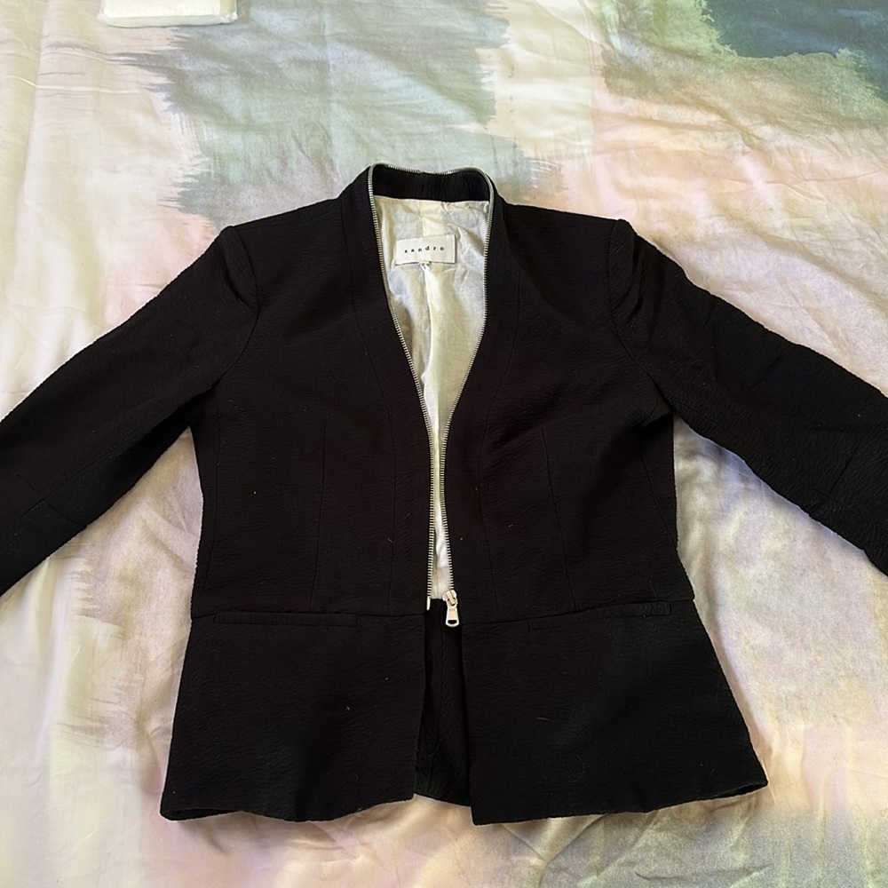 Sandro | Zipper Front Blazer